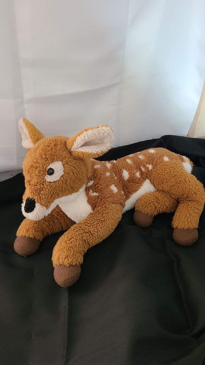 doudou faon Bambi couché nature planet - photo numéro 5