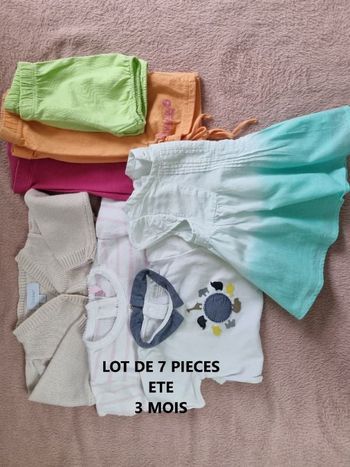 Lot de 7 pièces 3 mois
