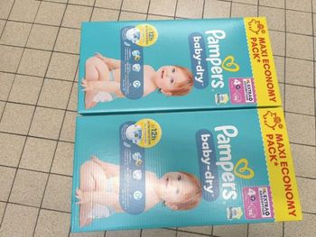 Pampers Baby dry T4+ - 2*98 couches