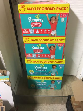 Couches Pampers baby dry pants taille 5