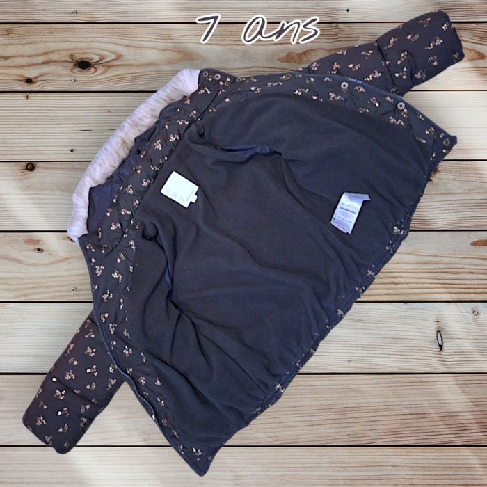 🖤🧥 Doudoune chaude fille Vertbaudet – 7 ans 🧥🖤 - photo numéro 3
