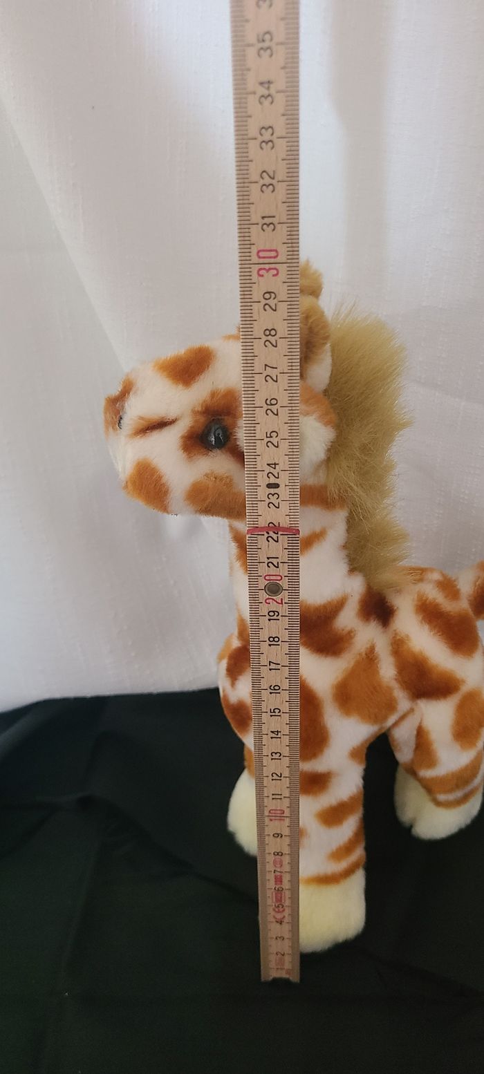 Peluche girafe AURORA beige marron - photo numéro 3