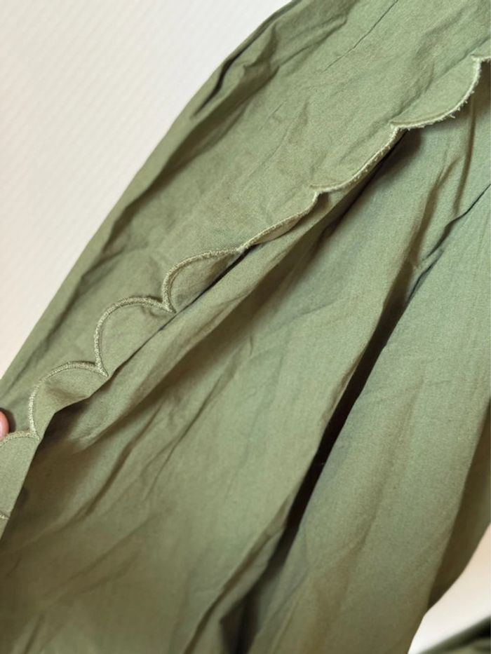 Magnifique robe en très bon état Claudie pierlot taille 36 kaki - photo numéro 6
