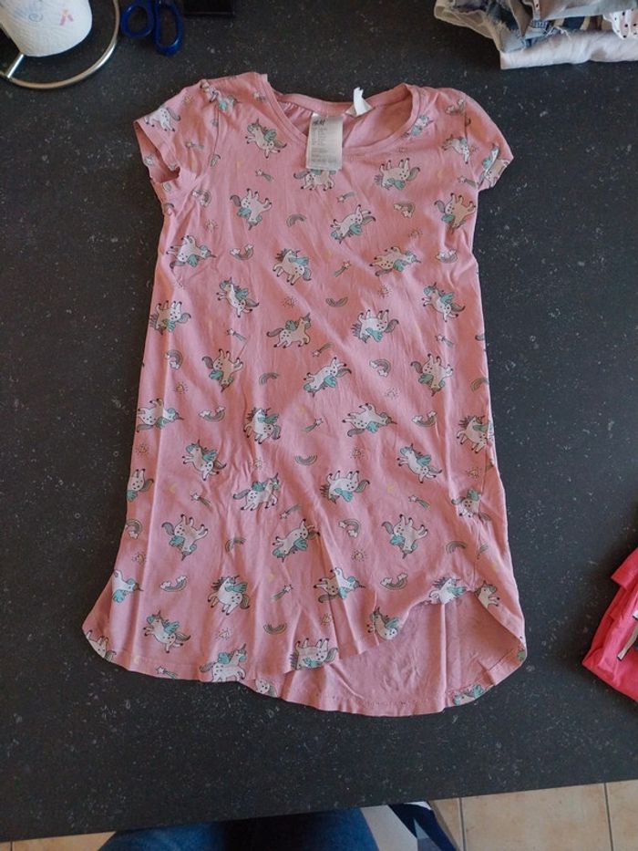 Chemise de nuit licorne h&m 8/10 ans