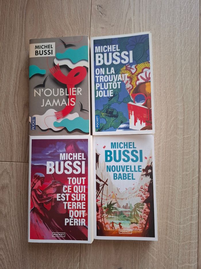 Lot de 4 thrillers de Michel Bussi en très bon état