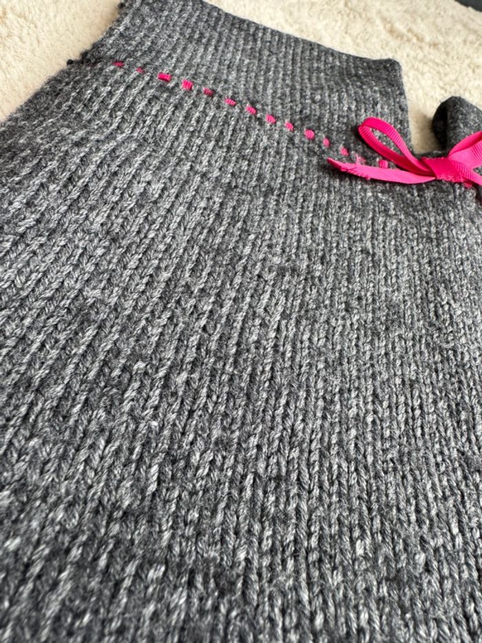 👚Pull en laine sans manche - bébé fille - très bon état - fait mains - photo numéro 7