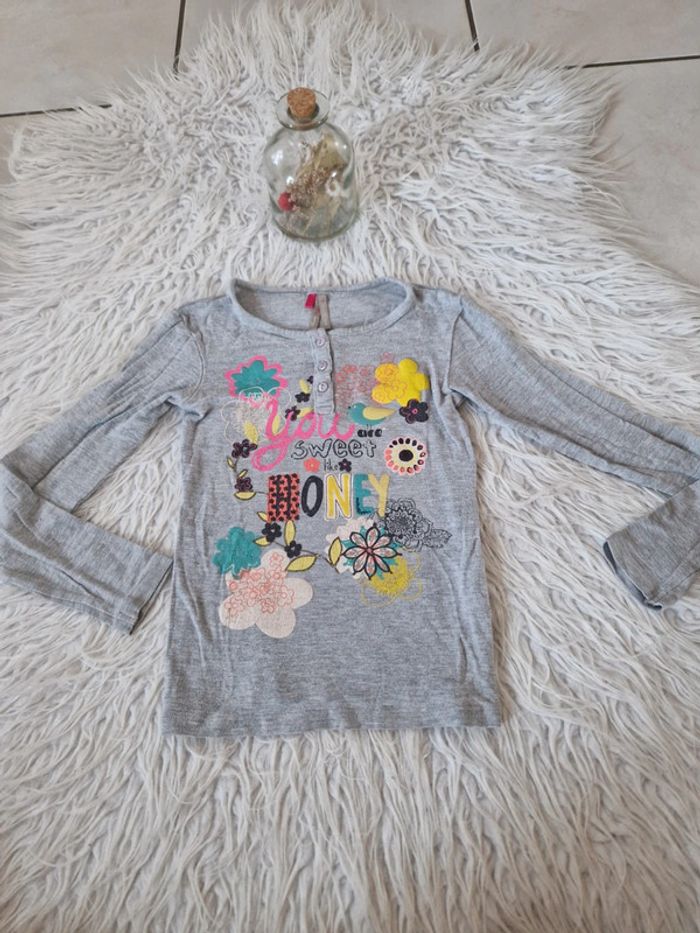 Tee shirt ML leger Orchestra fille T 5ans
