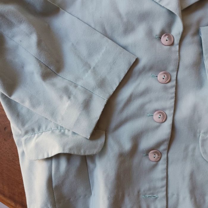Veste blazer taille 3 bleu ciel - photo numéro 3