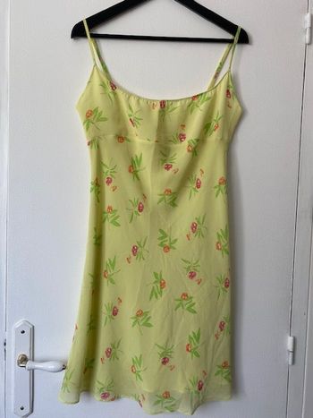 Robe de nuit fleurs à bretelles