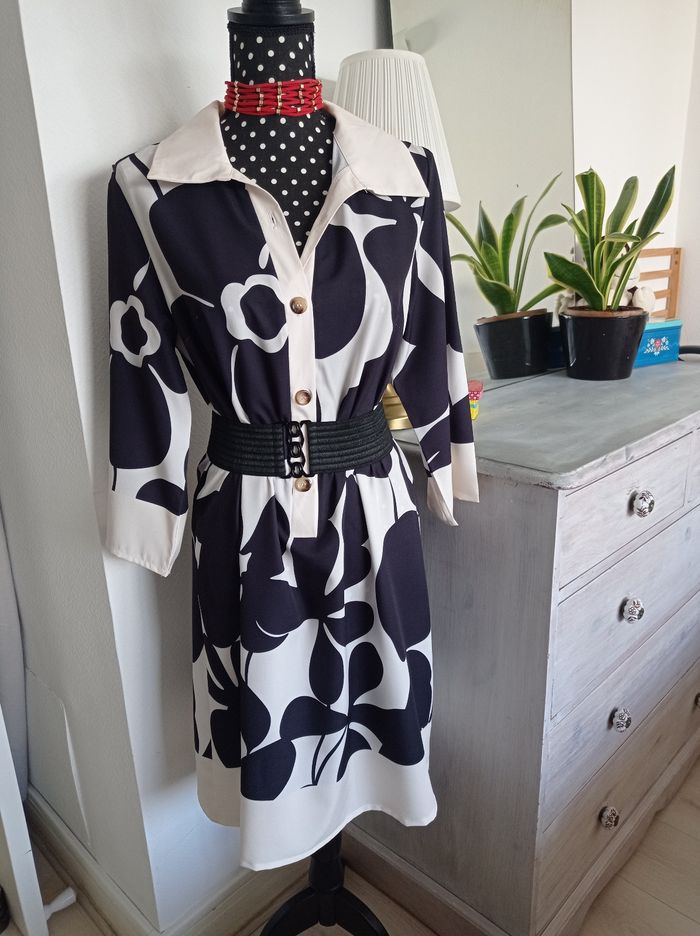 Robe ample manches 3quart 36 - photo numéro 2
