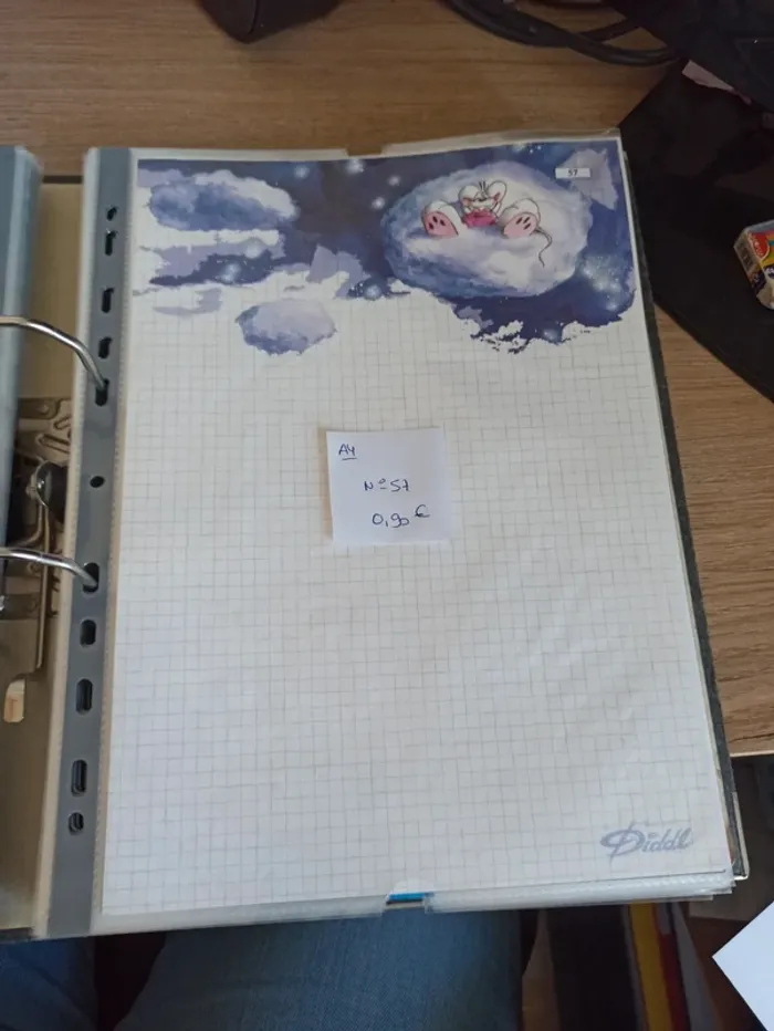 Feuille Diddl A4 57 0,90€