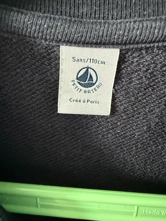 Sweat petit bateau 5 ans - photo numéro 3