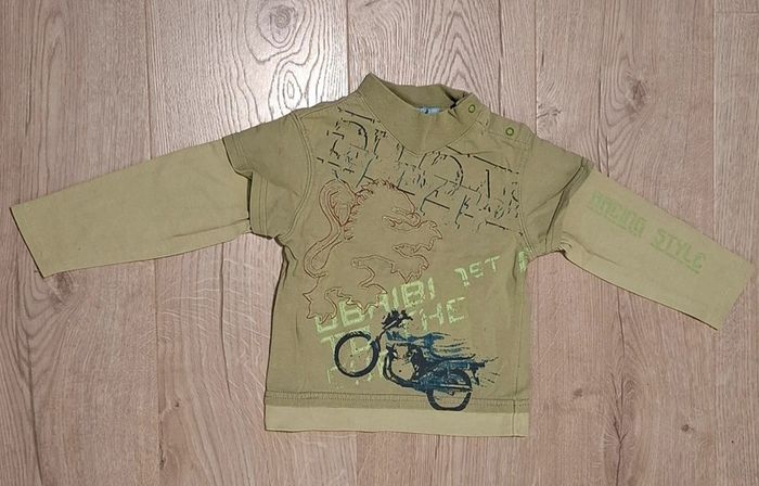 Lot 3 t-shirts ML 18mois TBE - photo numéro 2