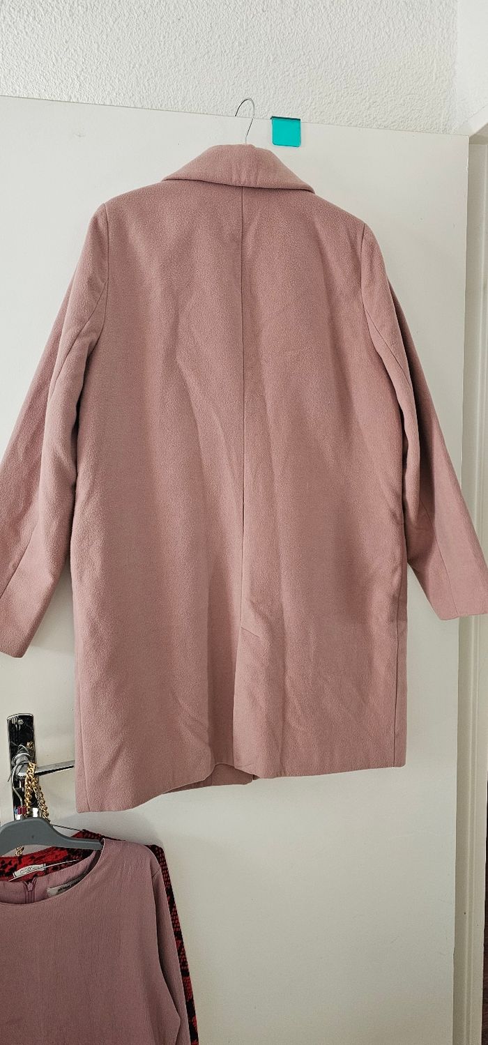 Manteau doublé  bois de rose Camaïeu 44 - photo numéro 5