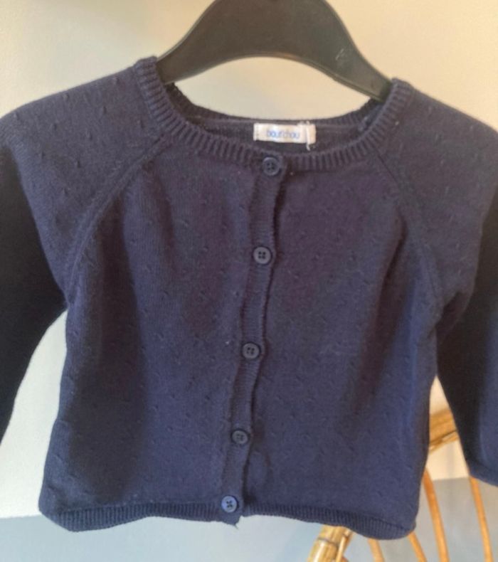 Gilet fille bleu marine bout’chou - photo numéro 2