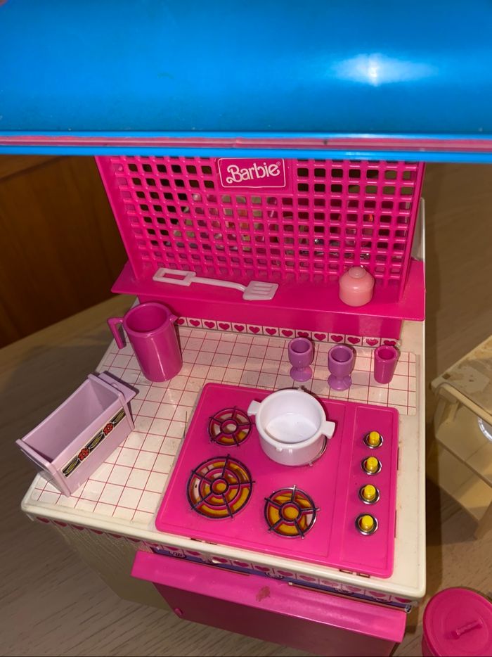 Barbie Mattel poupee 1984 kitchen cuisine cuisinière dream rêve ensueno cucina - photo numéro 5