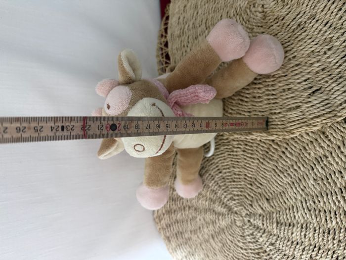 Peluche musicale vache marron beige et rose NOUKIE'S - photo numéro 2