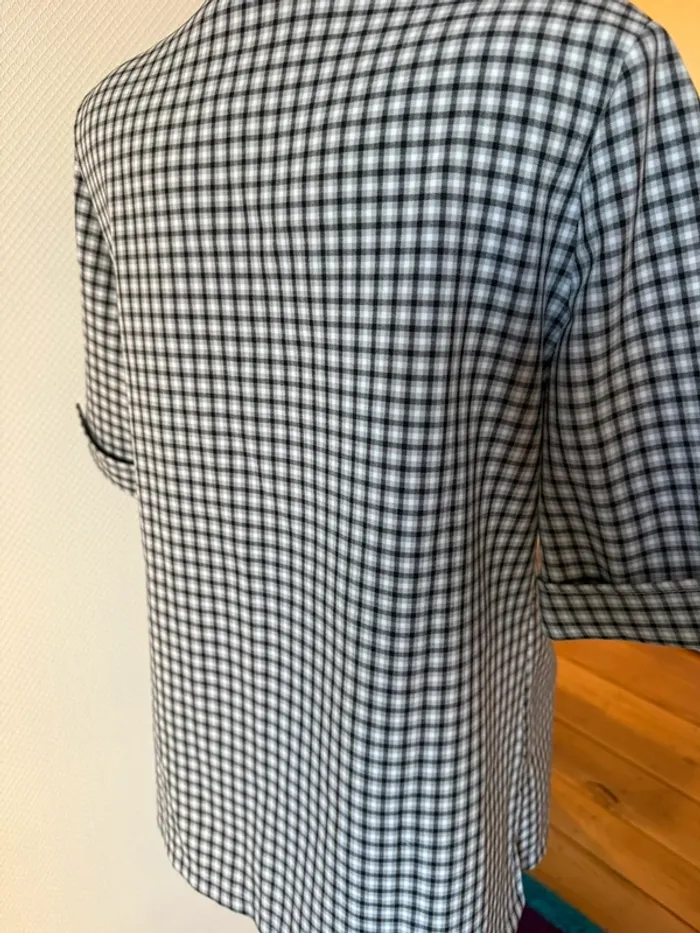 Chemisier vintage à carreaux en très bon état modissimo taille 38/40 - photo numéro 6