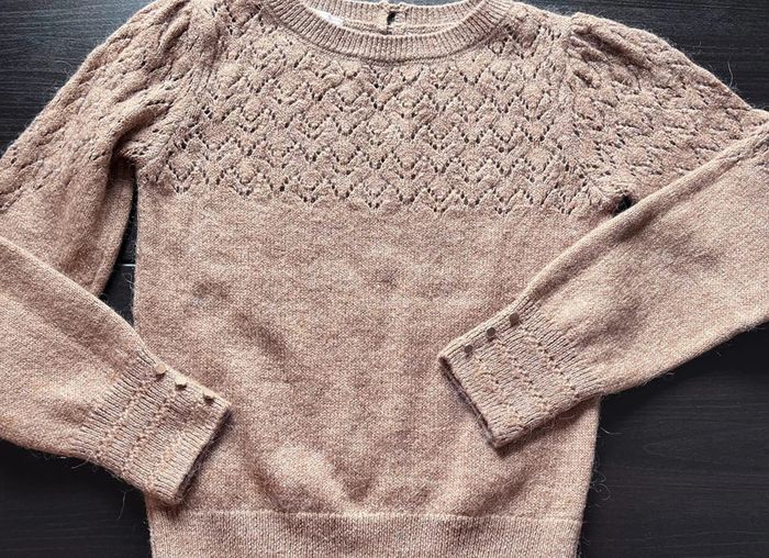 Pull ajouré avec alpaga - photo numéro 7