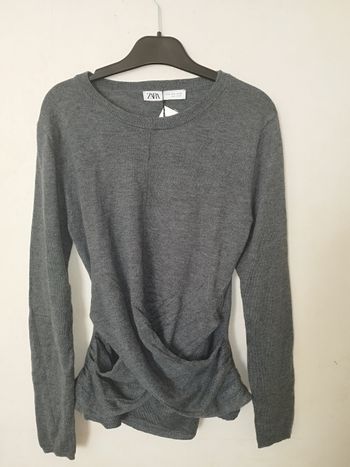 Top gris manches longues