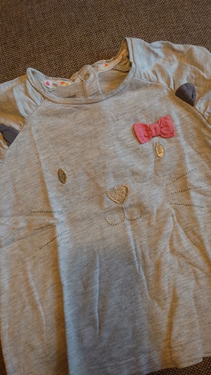 Tee shirt chat Vertbaudet