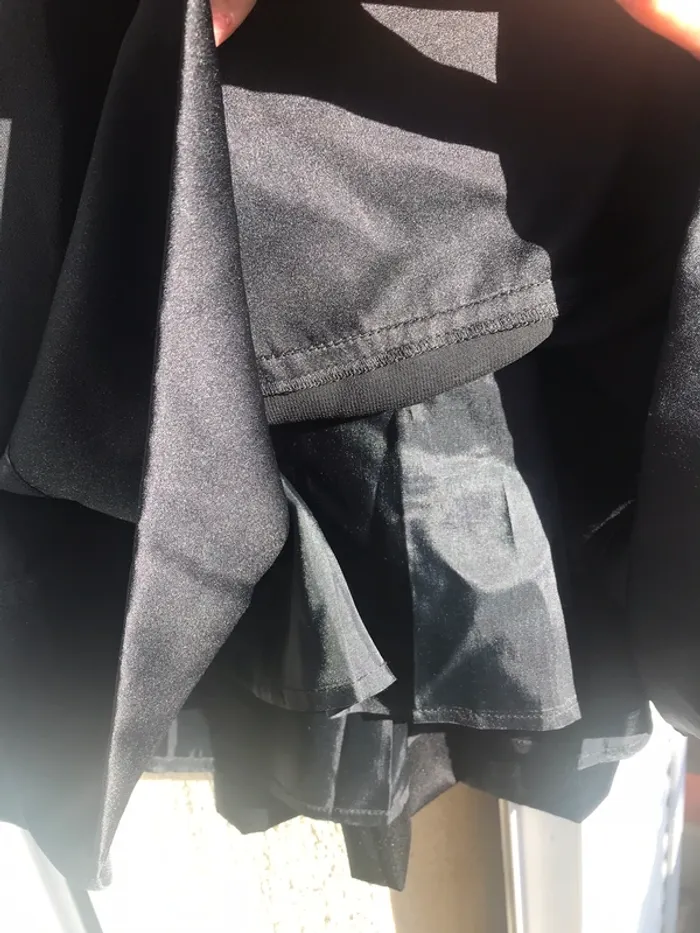 Robe de soirée noire Voile et satin - photo numéro 5