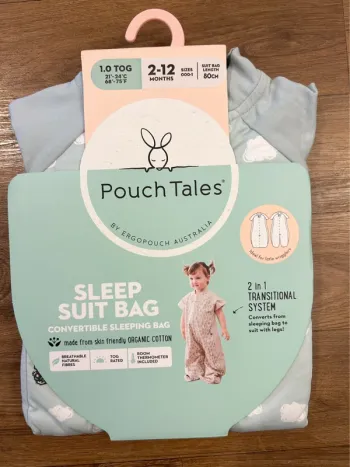 (New) sleep suit bag 1.0 tog 2-12m