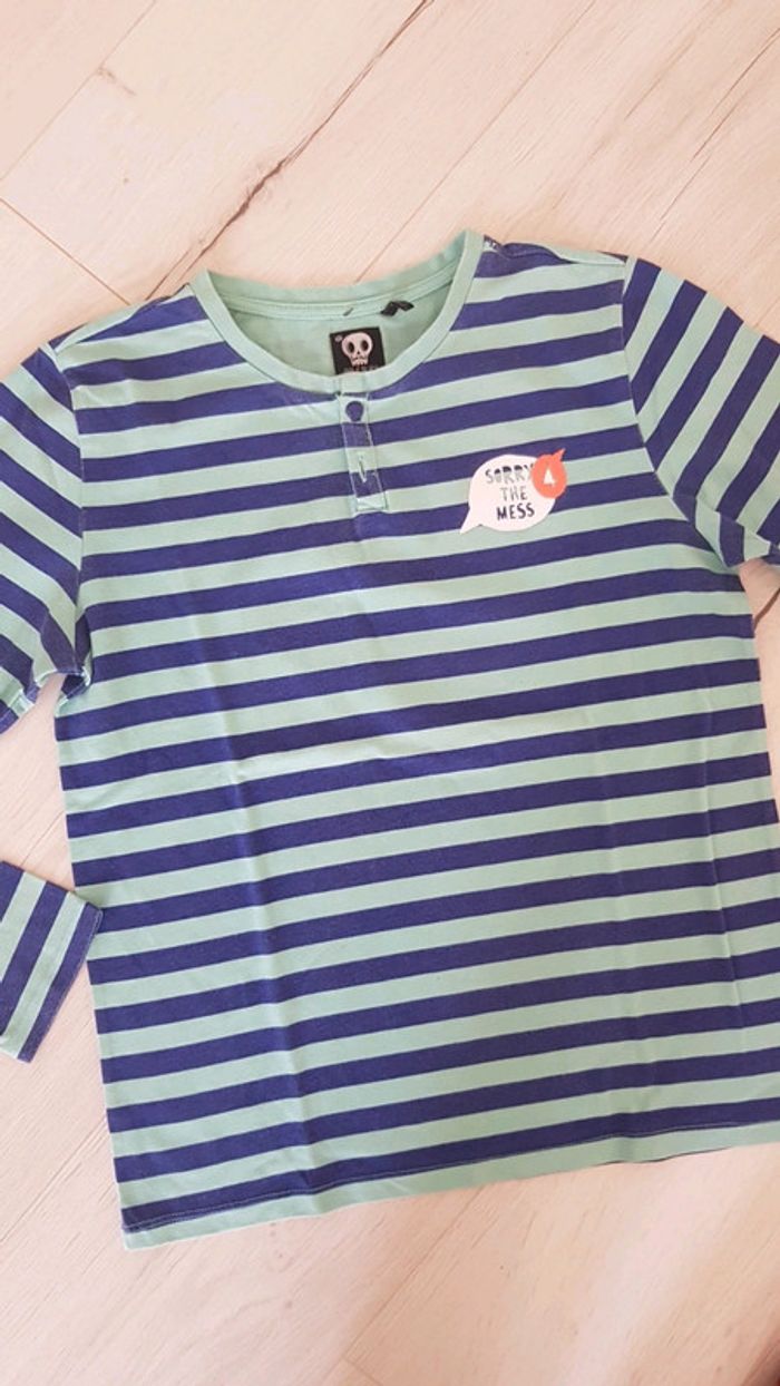 Lot de 2 teeshirts garçon 12ans ikks - photo numéro 4