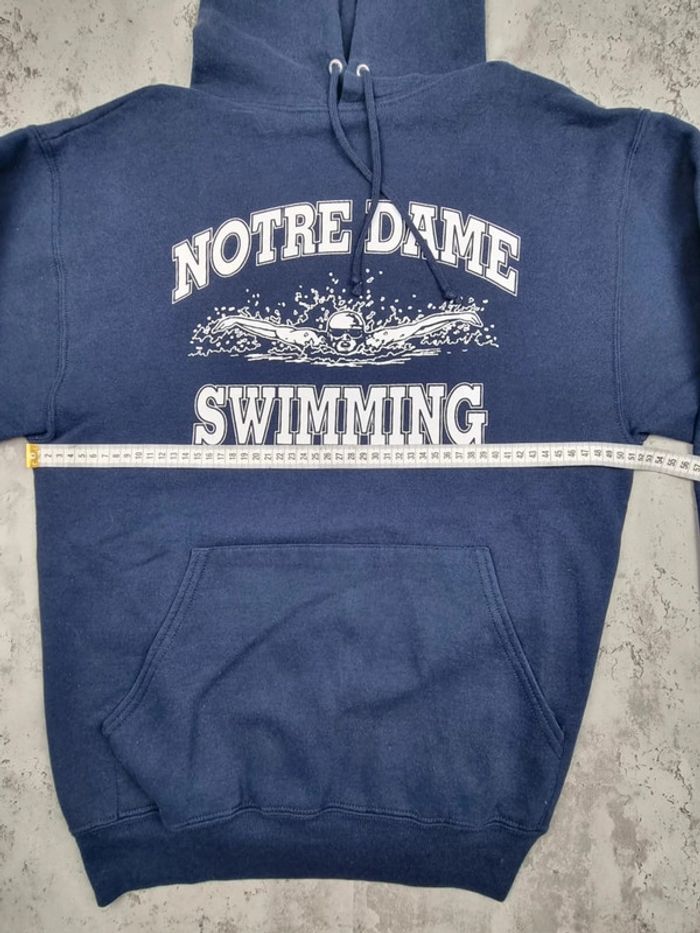 Pull capuche universitaire bleu, M Hommes - photo numéro 9