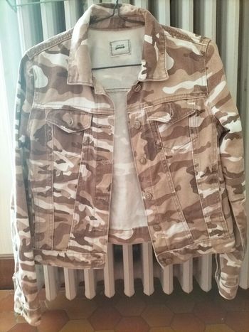 Veste jeans militaire marron Pimkie S