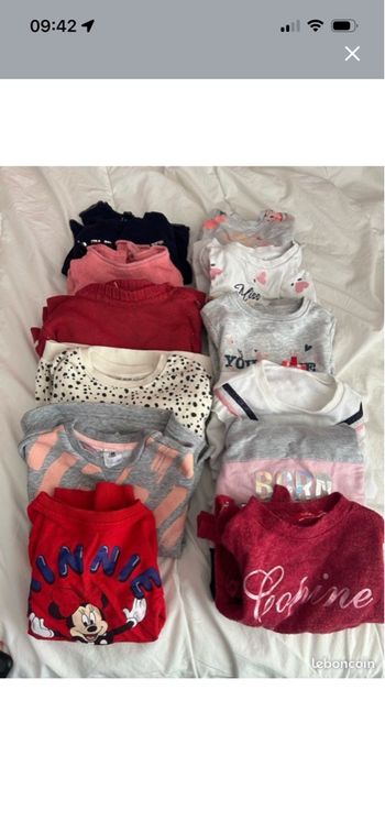 Lot 12 pulls fille 4ans