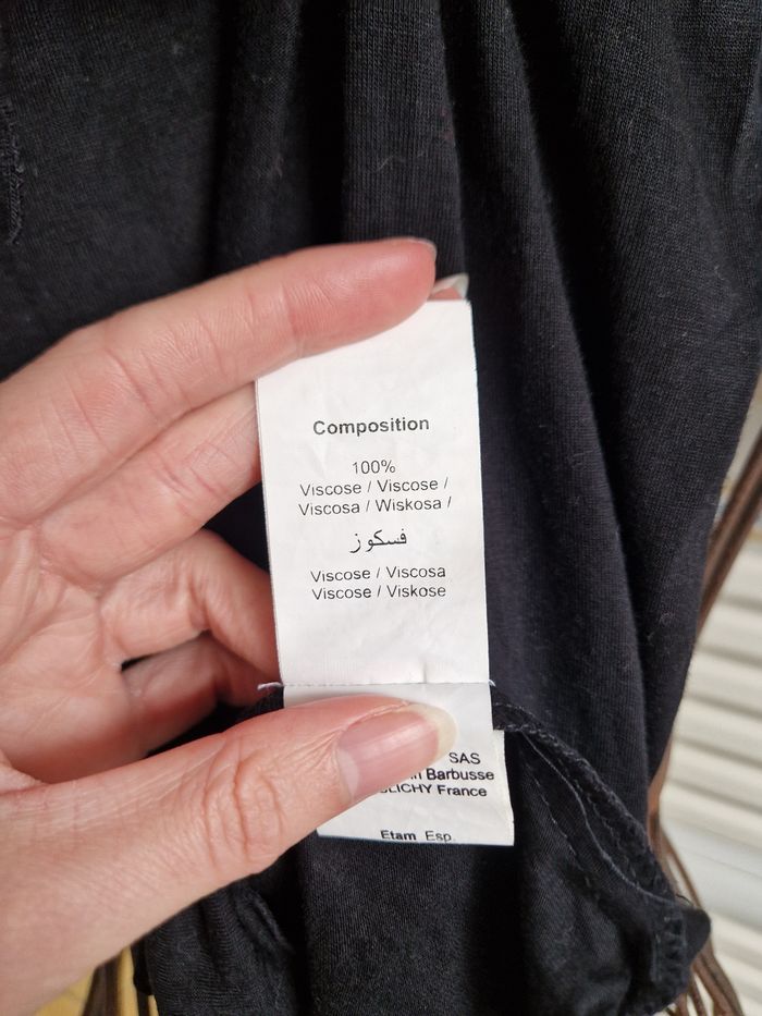 Robe fluide à bandeau noir femme etam taille S/36 - photo numéro 8