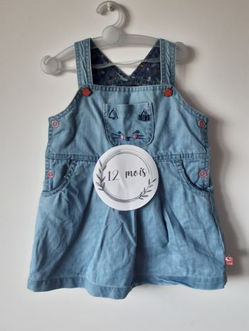 Robe jeans 👗 Bébé fille 12 mois Sergent Major
