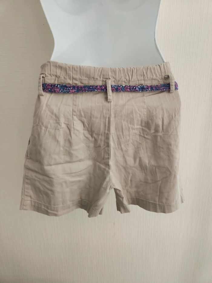 Short beige ceinture fleuri Orchestra 12 ans taille réglable - photo numéro 5