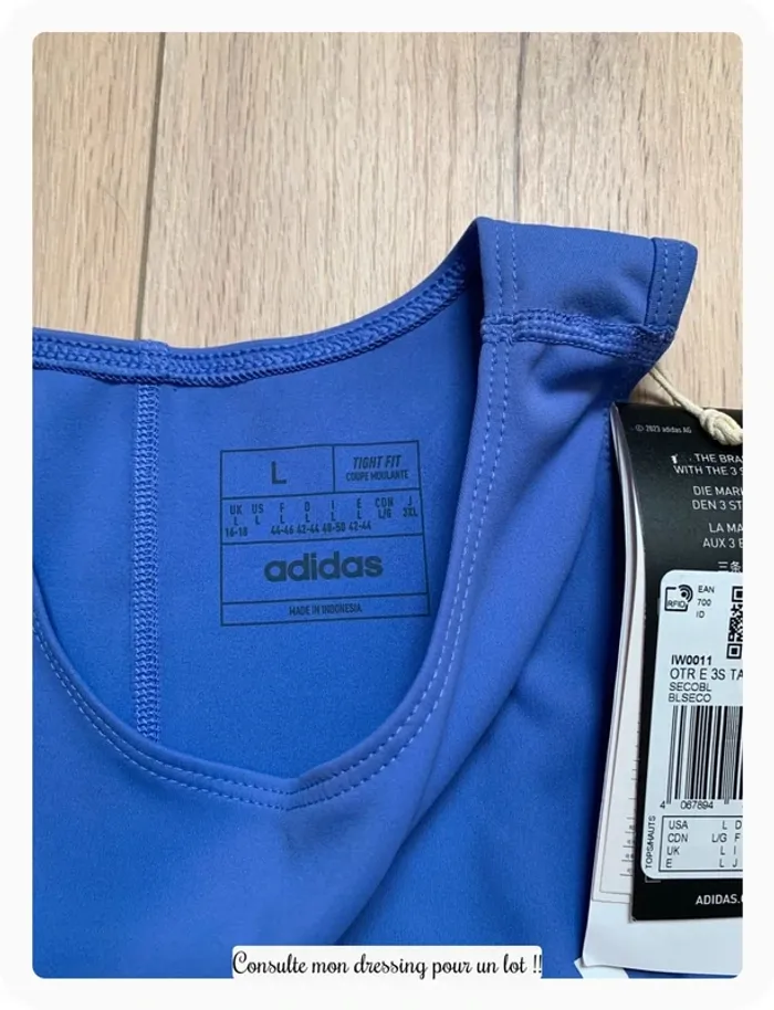 Brassière crop top adidas own the run - photo numéro 3