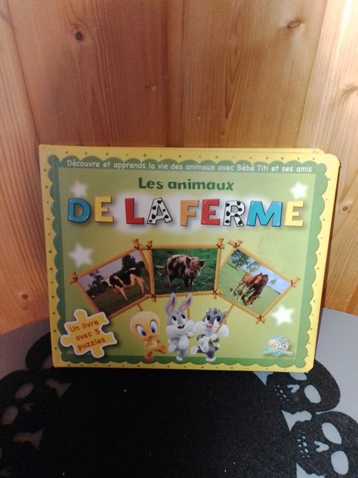 Livre puzzle les animaux de la ferme - photo numéro 2