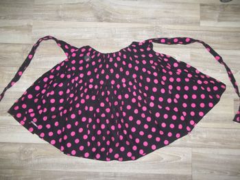 Jupe(1) ample noir pois rose Go To 8 ans/126 cm