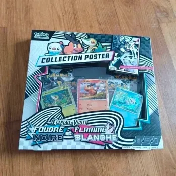 ⭐ Pokémon Coffret Poster EV10.5  Foudre Noire & Flamme Blanche - Neuf