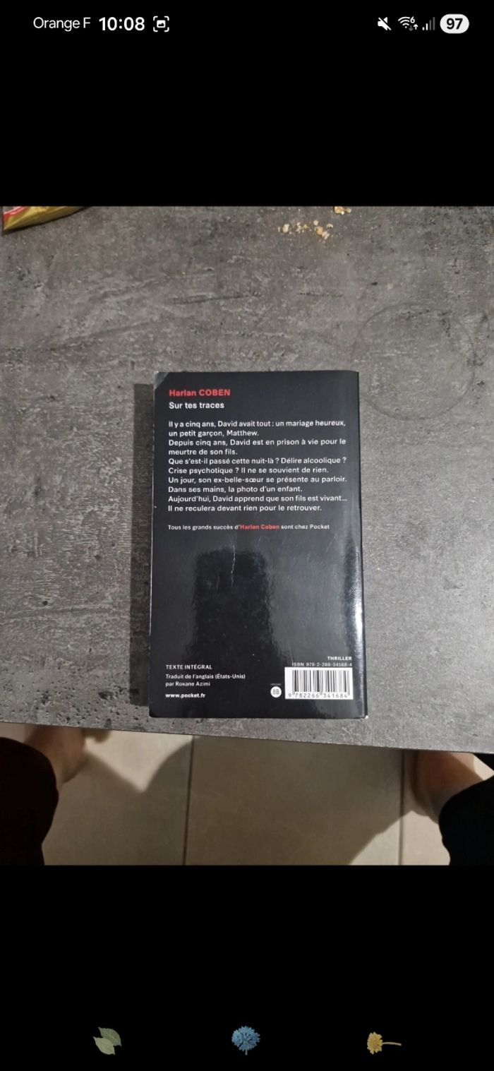 Livre sur tes traces Harlan Coben - photo numéro 3