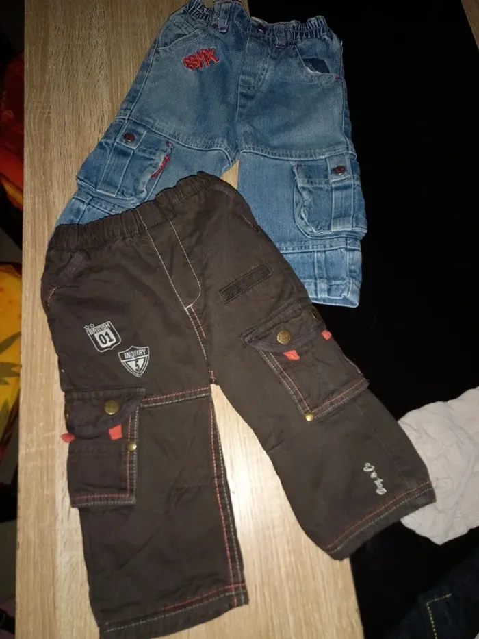 Lot 4 pantalons garçon 12 mois - photo numéro 10