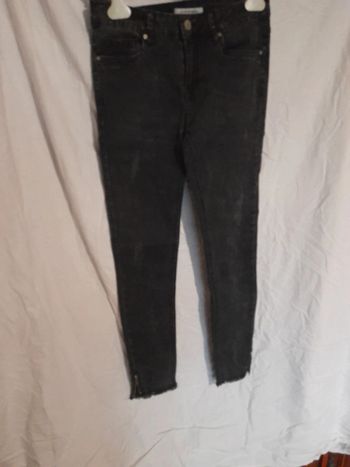 Jeans délavé skinny noir