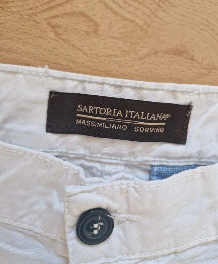 Short chino blanc neuf pour homme - photo numéro 3