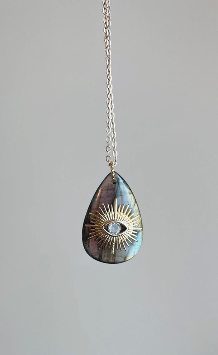 Sautoir talisman Labradorite protectrice - photo numéro 5
