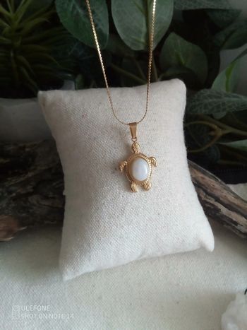 Collier tortue et pierre de lune