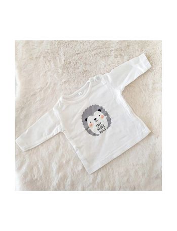 Tee-shirt manches longues nouveau-né motif hérisson taille naissance