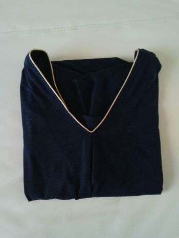 Robe femme bleu marine brillant