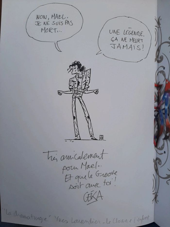 Livre dédicacé Michael Jackson en bandes dessinées - photo numéro 2