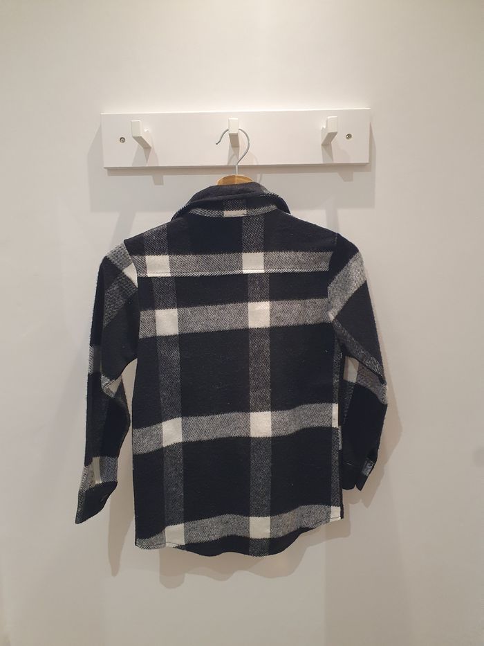 Surchemise carreaux noir/blanc Manchester Taille 10 ans - photo numéro 4