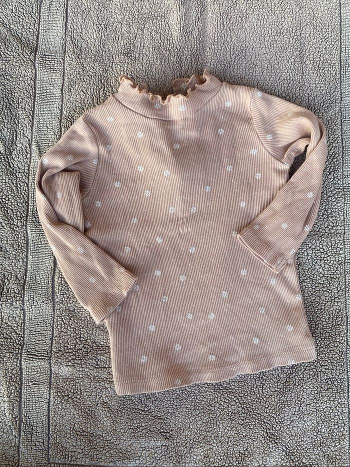 Tee shirt manches longues fleurie