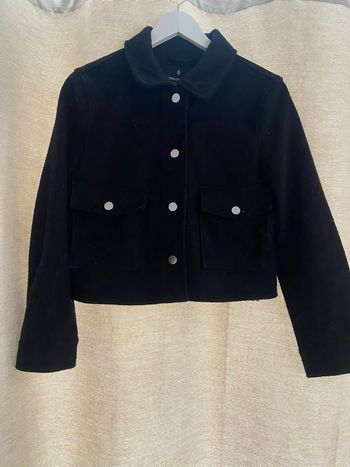 Veste manches longues courtes noir en 